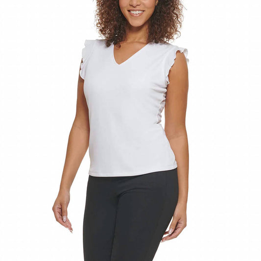 Ruffle Sleeve Blouse