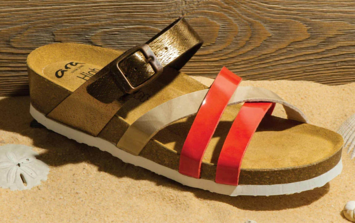 Ara Shoes - Women's Beth Cork Wedge Slide Sandal - Rack Hunt