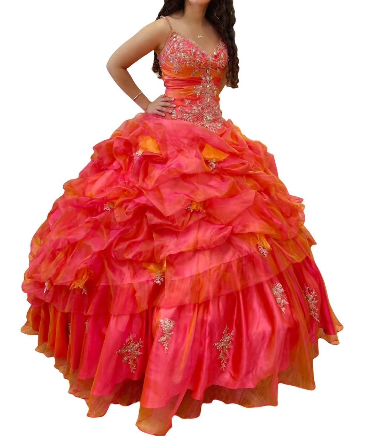 House of Wu - Quinceañera V-Neck Dress - Rack Hunt