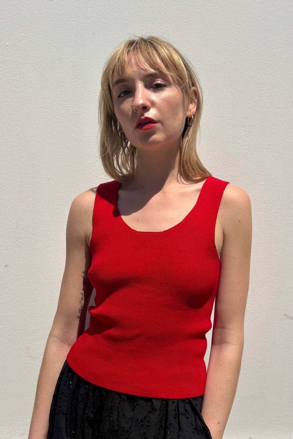 Rose Velvet - Katie Pima Cotton Tank Top - Rack Hunt -