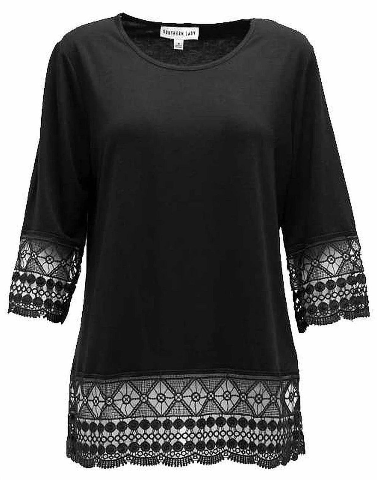 Moonlight Lace Trim Top