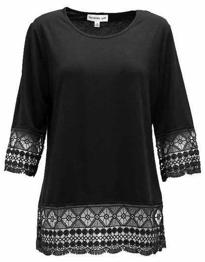 Moonlight Lace Trim Top