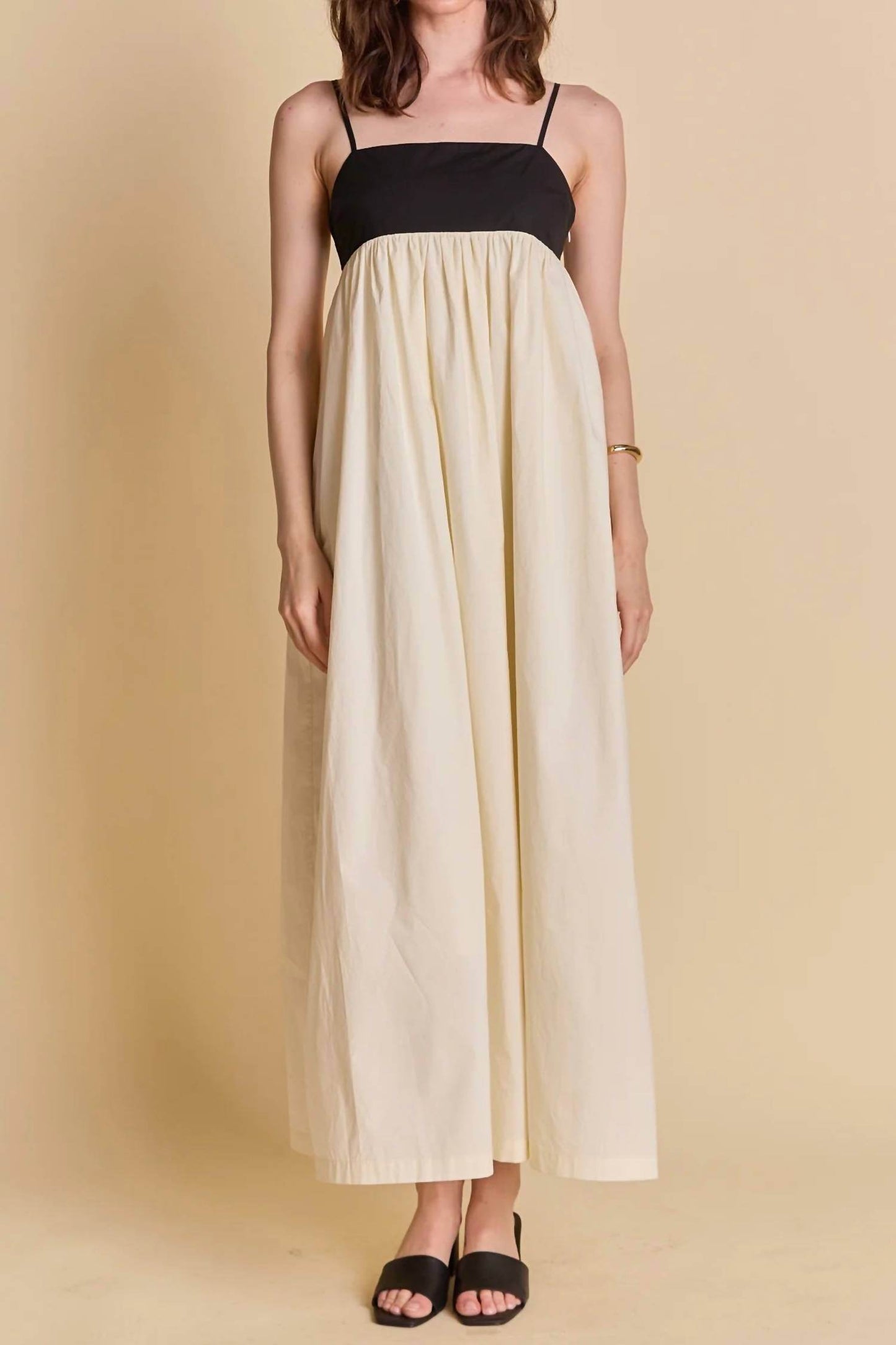 La'Ven - Women's Color Block Sleeveless Maxi Dress - Rack Hunt -