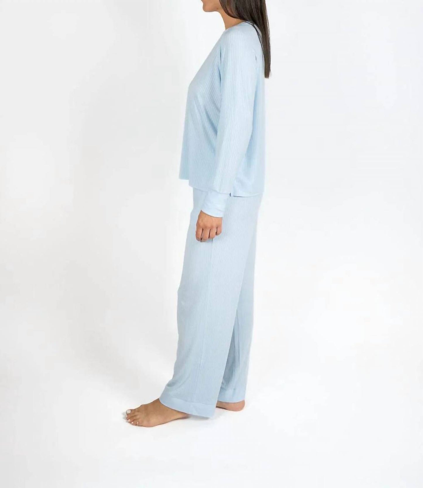 Cannes Pinstripe Long Set