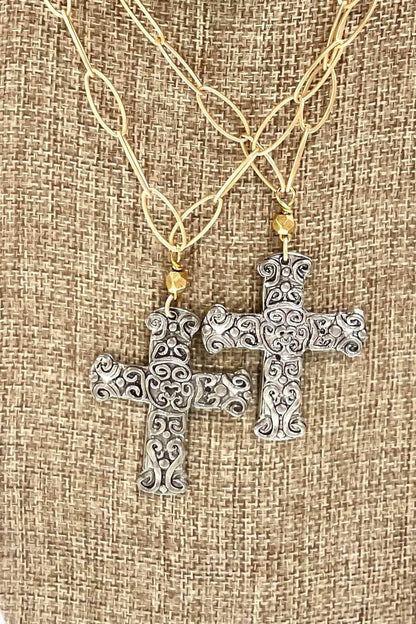 Inspired Fashion - Women's Cross Pendant Necklace - Rack Hunt