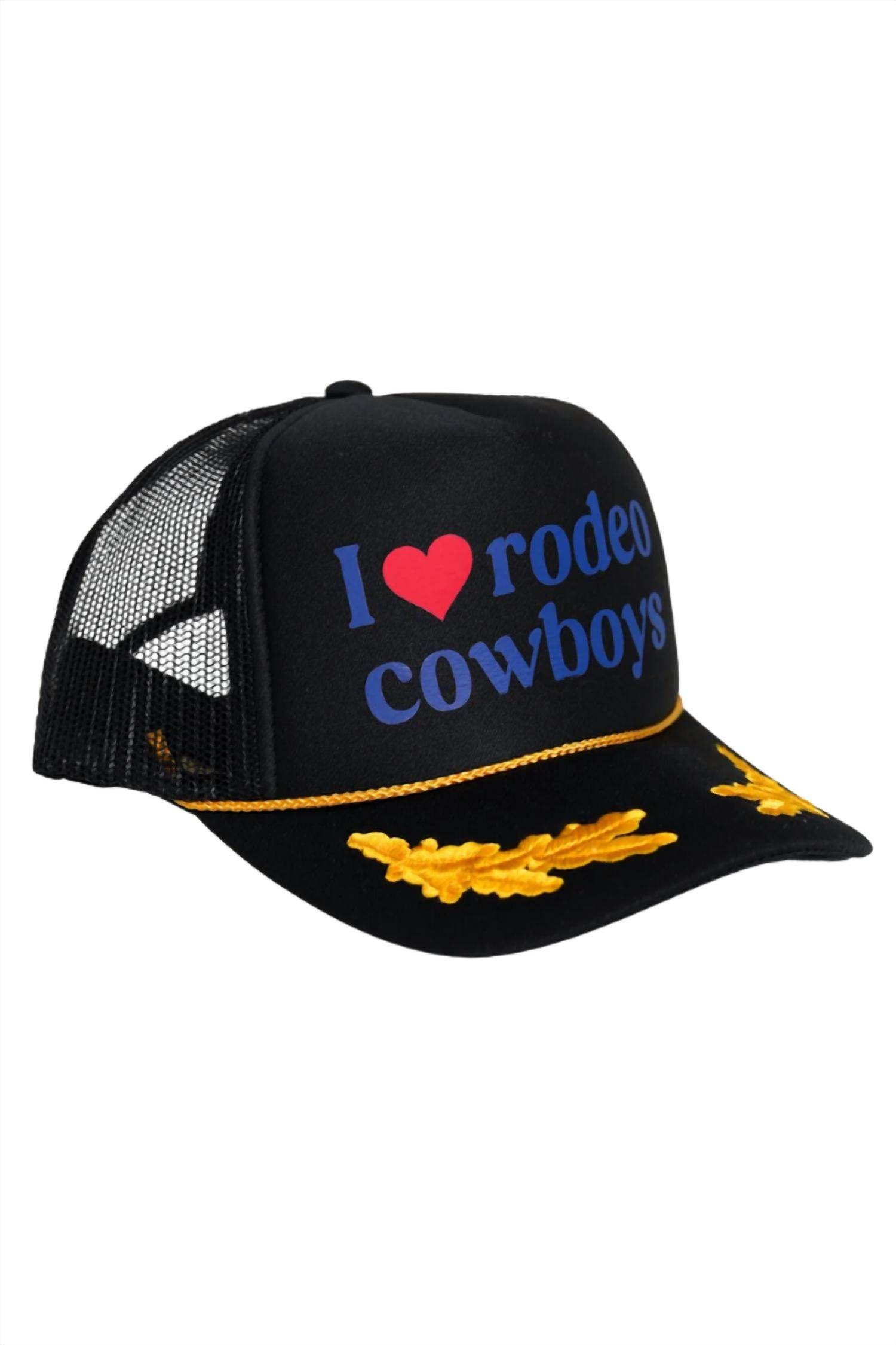 Hats by Madi - I Love Rodeo Cowboys Trucker Hat - Rack Hunt -