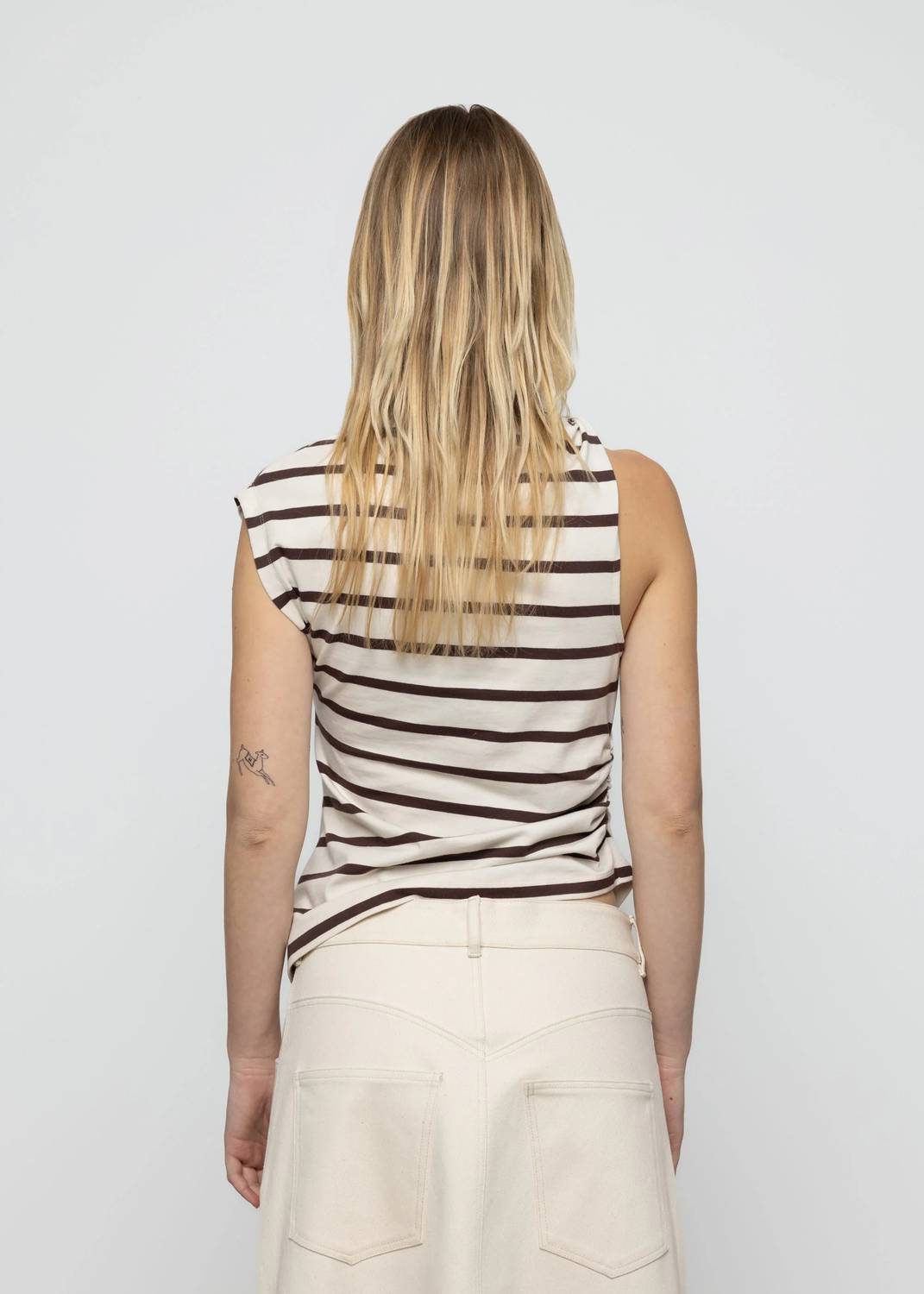Women's Asymmetric Stripe Tee