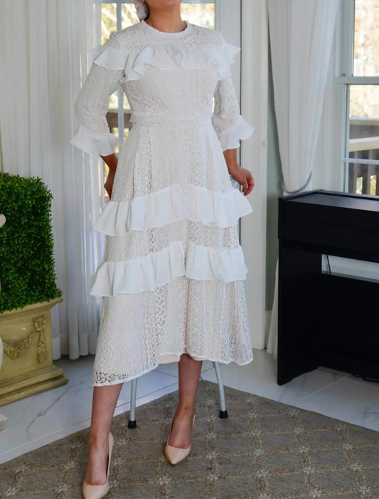 Esteem Couture - Naomi Eyelet Lace Blouse - Rack Hunt