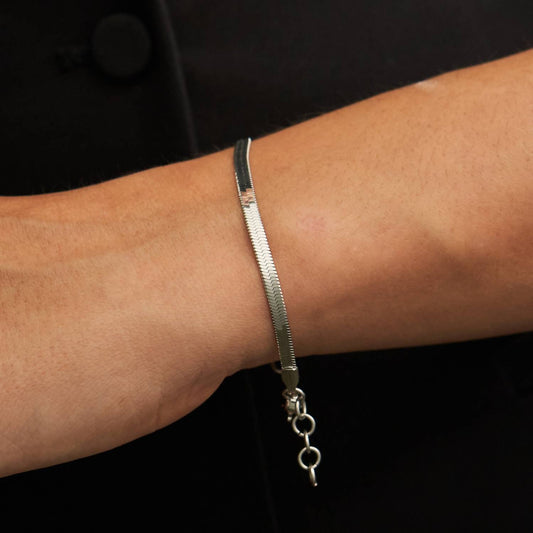 Women's Dainty Herringbone Bracelet