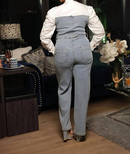 Denim Shirt Jumpsuit
