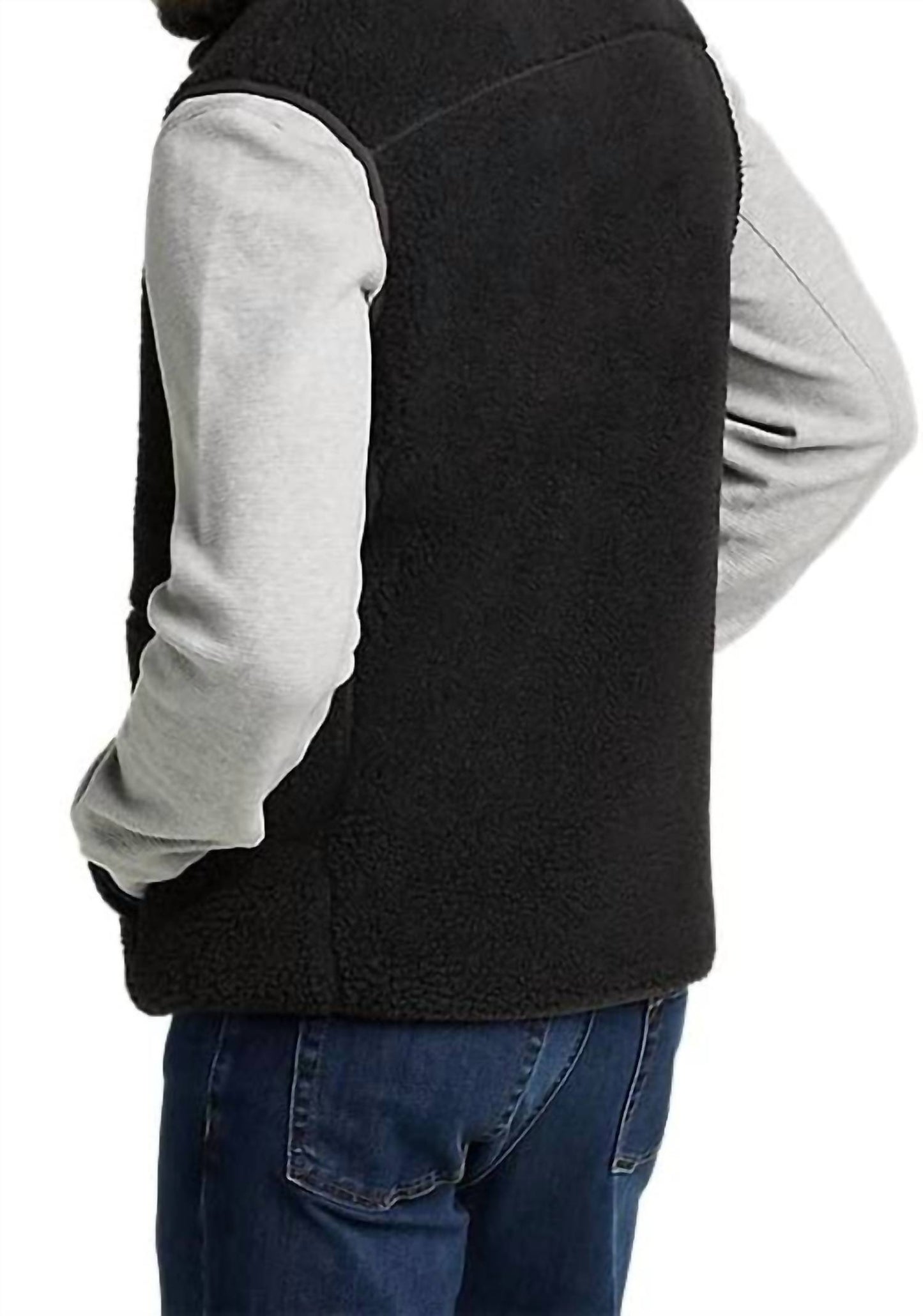 Chilali Faux Shearling Fleece Vest - Big And Tall