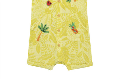 Kid's Tropical Leaf Romper