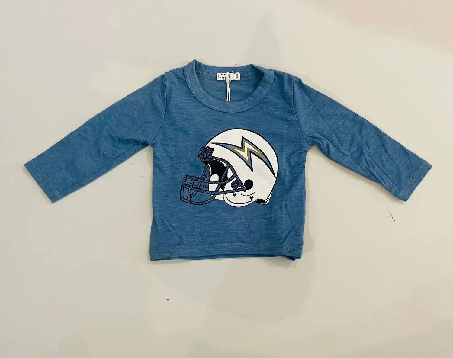 Cozii - Boys Denim Helmet Bolt Long Sleeve Tee - Rack Hunt