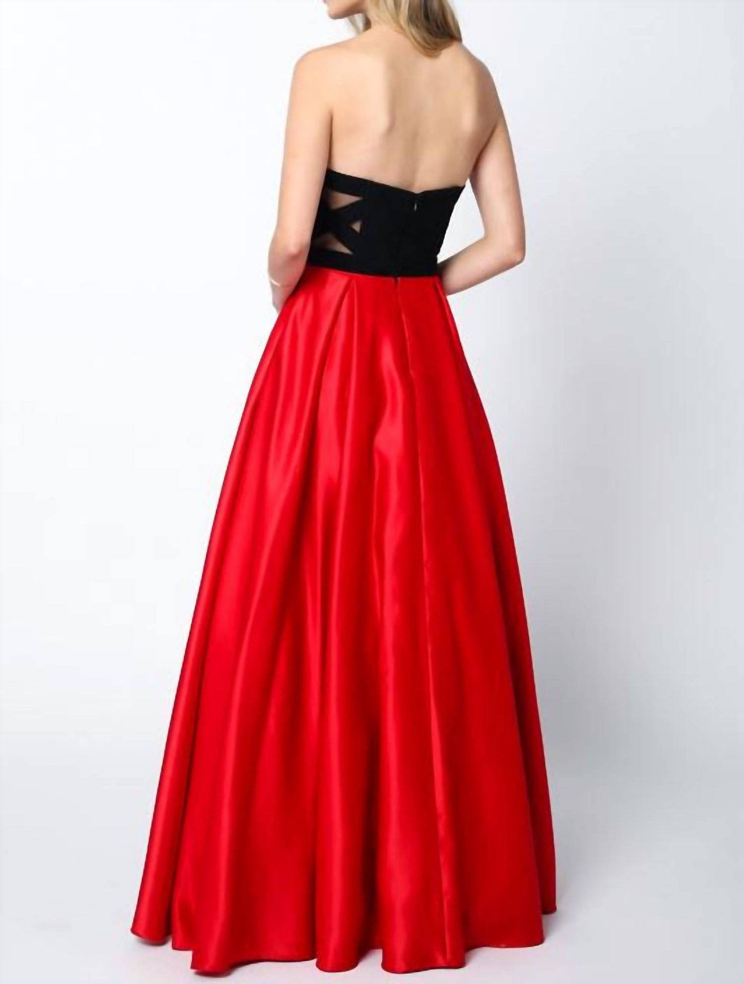 Two Tone Sweetheart Ball Gown Style Prom Dress