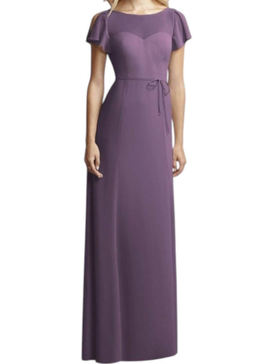 Jenny Yoo - Flutter Sleeve Illusion Dress - Rack Hunt -