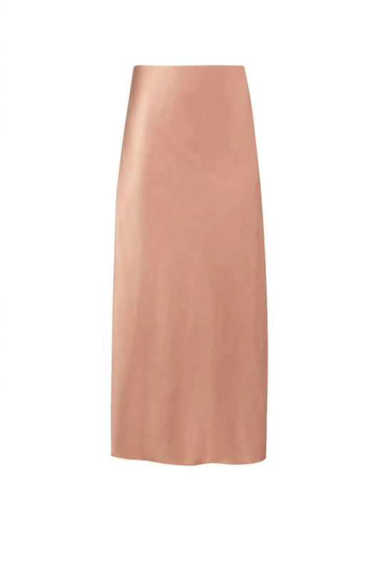 T.W.I.N. That’s What I Need - Satin Slip Midi Skirt - Rack Hunt