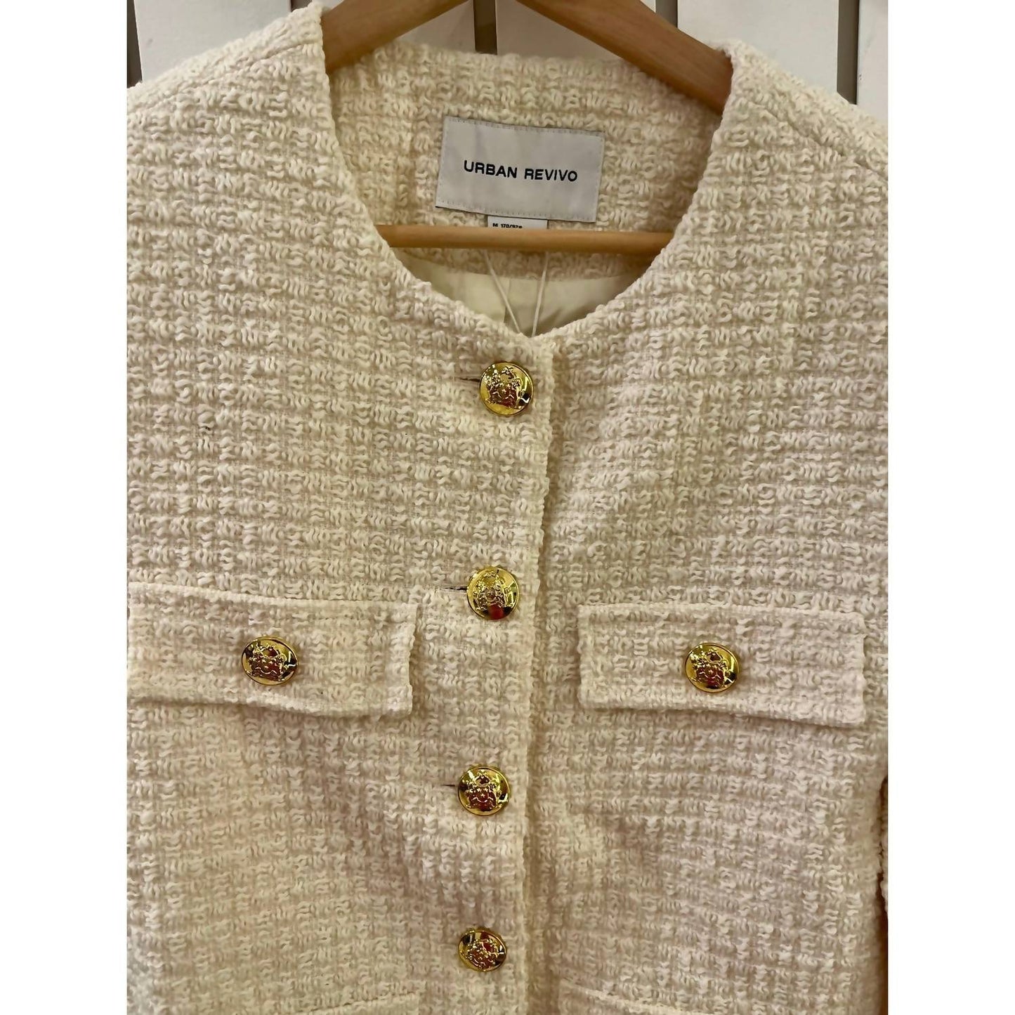 Multi-pocket Tweed Jacket