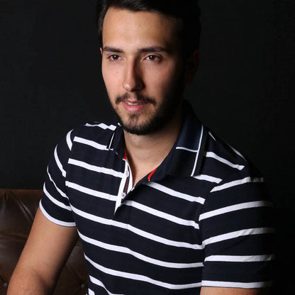 Striped Polo With Trim