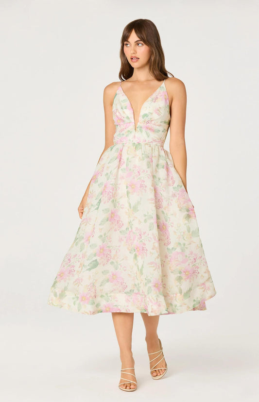 Janna Floral Midi Dress