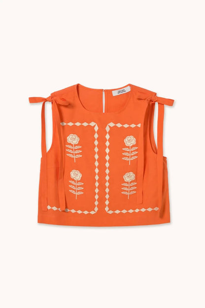 Women's Embroidered Sleeveless Top