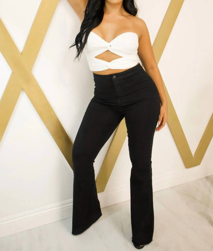Avery High Waisted Flare Pants