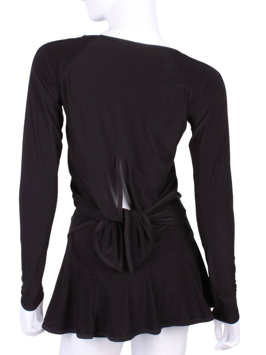 Love Love Tennis - Women's Tie Back Long Sleeve Tee - Rack Hunt -