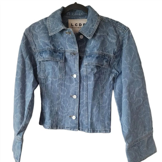 Les Coyotes de Paris - Women's Coral Laser Cut Jean Jacket - Rack Hunt
