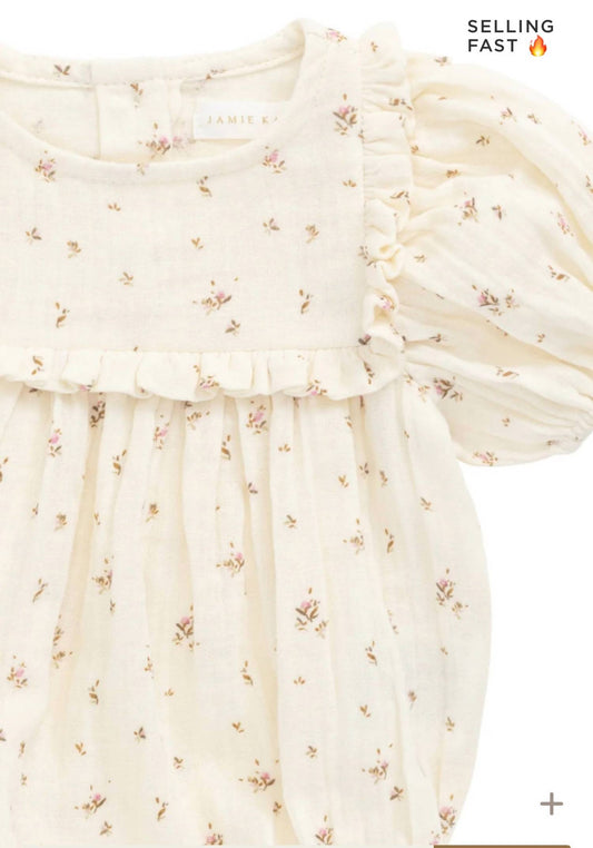 Organic Cotton Muslin Odette Playsuit