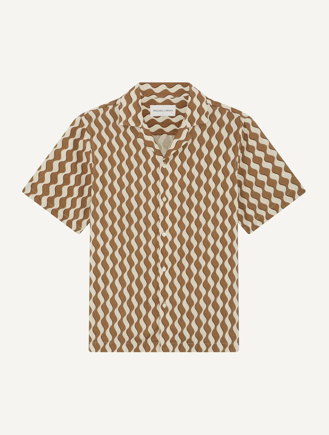 Roberto Listra Print Linen Shirt