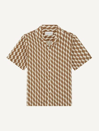 Roberto Listra Print Linen Shirt