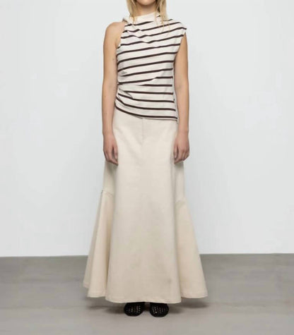 Women's Asymmetric Stripe Tee