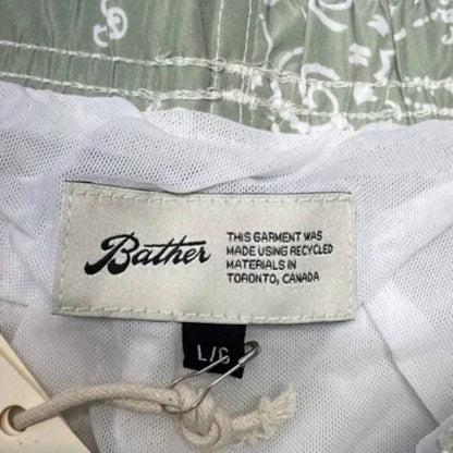 Men's Paisley Lined Swim Trunks