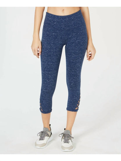 Women's Lattice Cutout Cropped Leggings