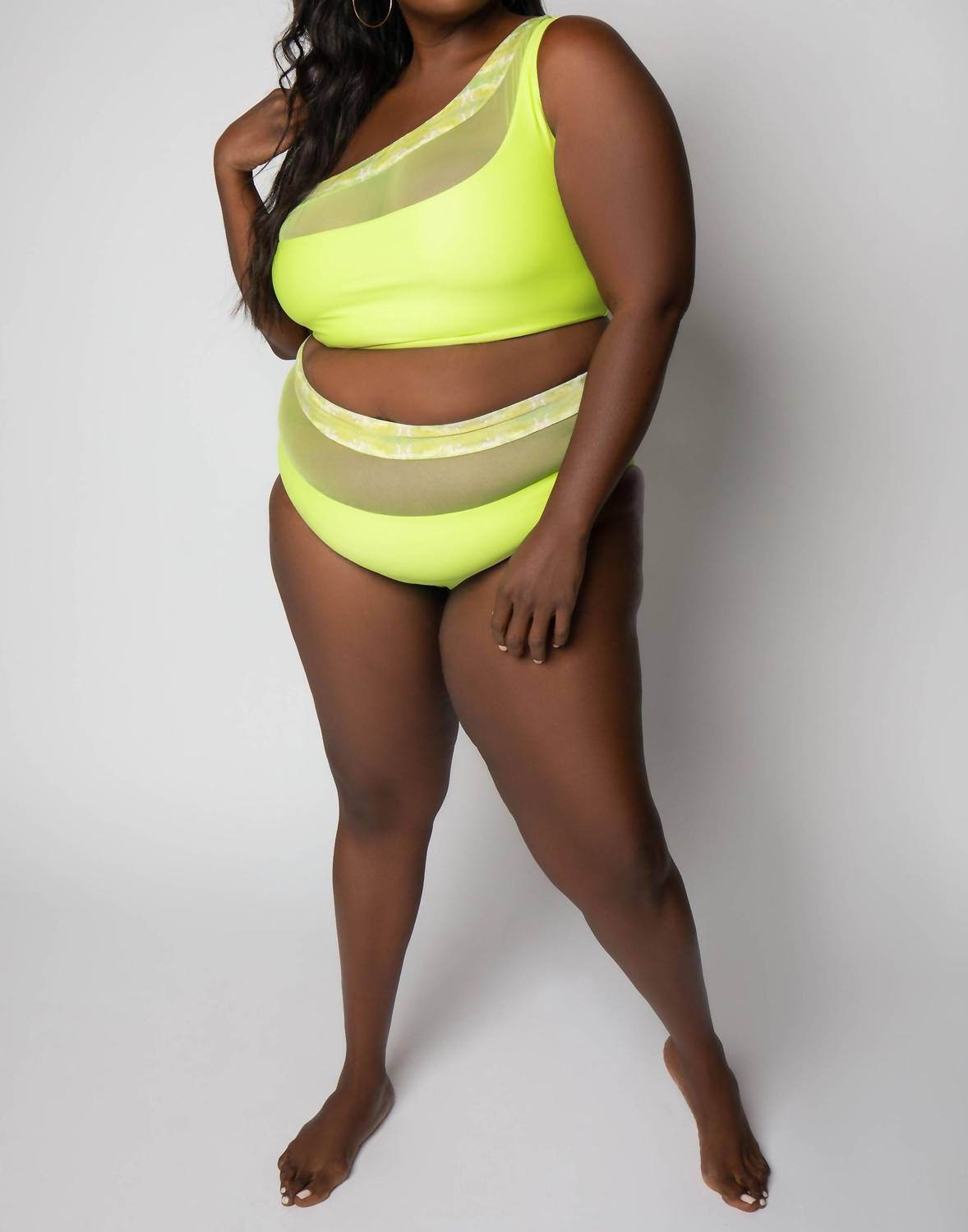 Nomads - Bay One-shoulder Swim Top - Plus - Rack Hunt -