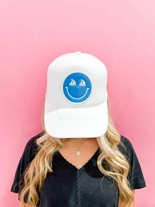 Boat Eye Smiley Trucker Hat