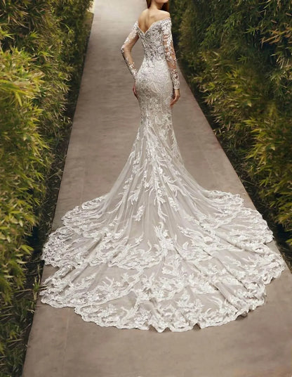 Demetrios - Lace Embellished Sheer Gown - Rack Hunt