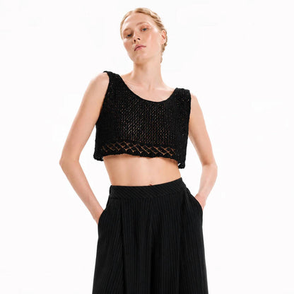 Grunge Romance Crop Top