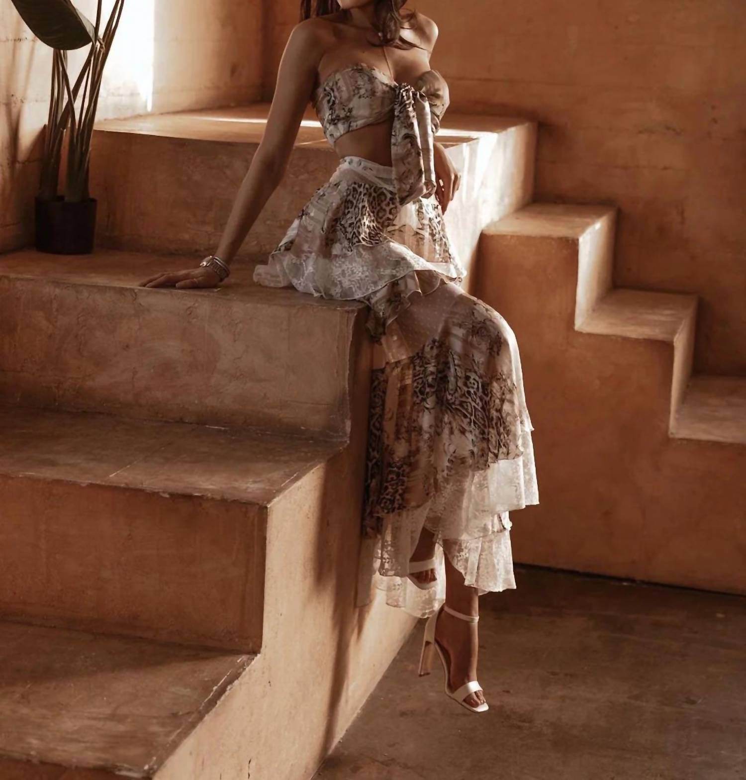 Little Secret Of Mine - Women's Two Piece Mesh Skirt Set - Rack Hunt -