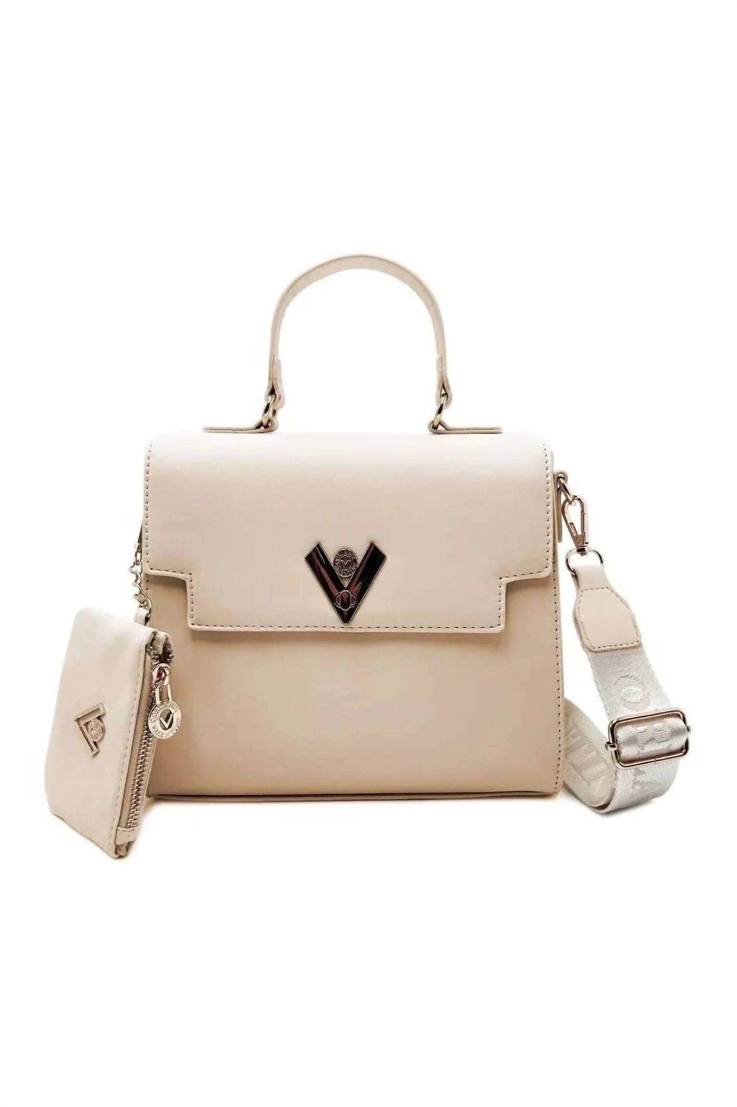 Valentino Orlandi - Women's Vegan Leather Satchel With Wallet And Guitar Strap Crossbody - Rack Hunt -