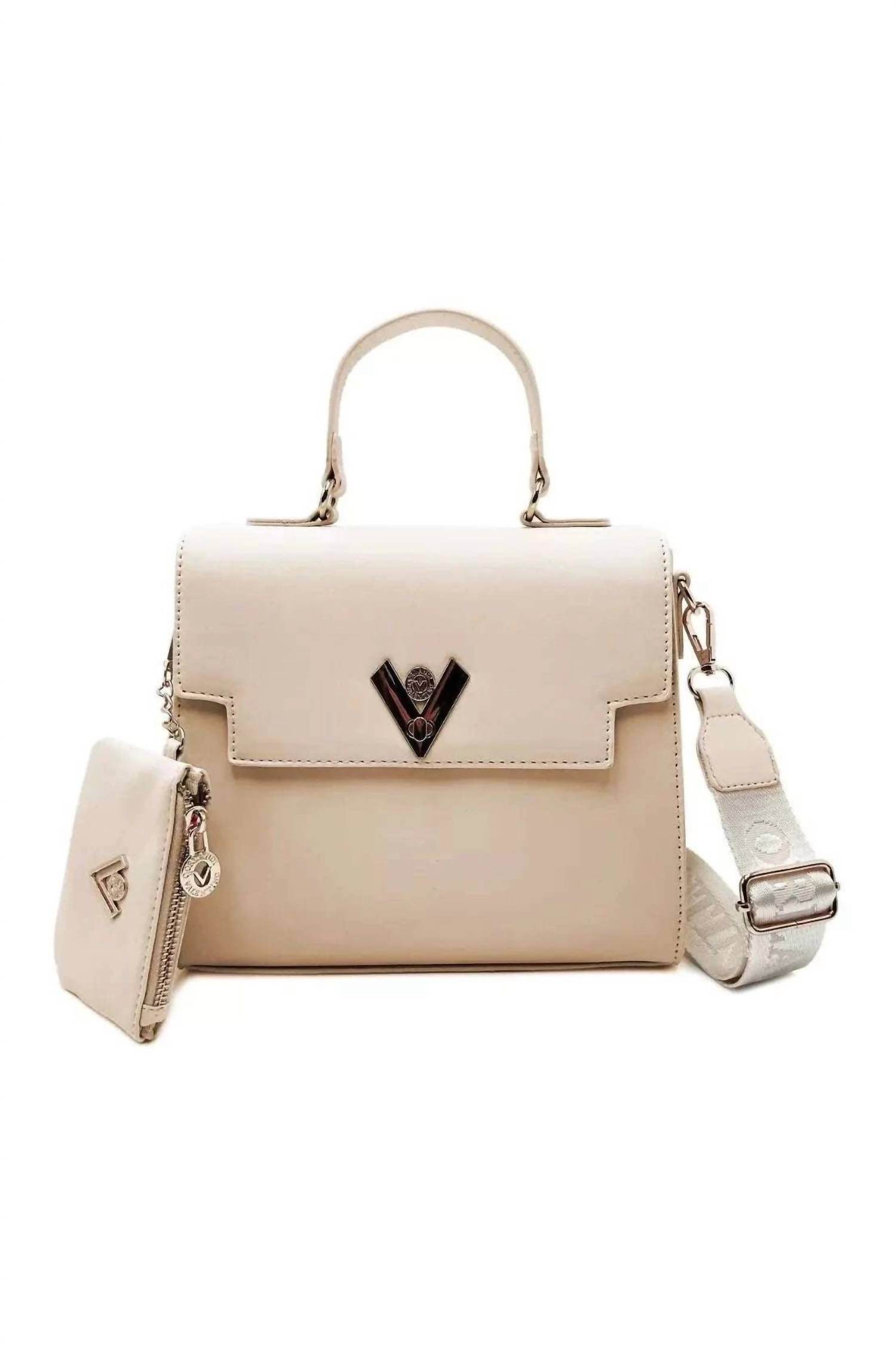 Valentino Orlandi - Women's Vegan Leather Satchel With Wallet And Guitar Strap Crossbody - Rack Hunt -