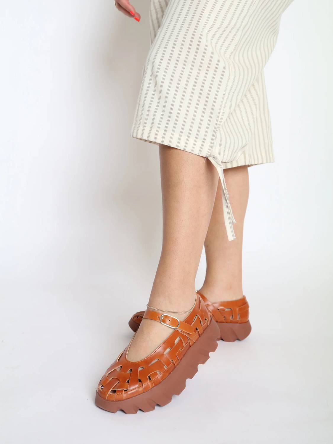 Women's Tura Lex Leather Platform Mary Jane Shoe