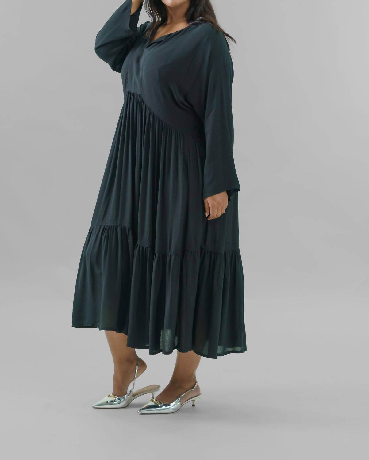 BITTE KAI RAND - Crepe Flounce Dress - Plus - Rack Hunt