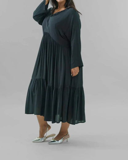 BITTE KAI RAND - Crepe Flounce Dress - Plus - Rack Hunt