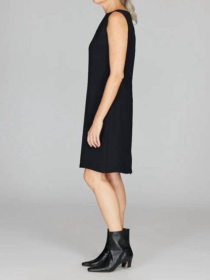 Lustrous Crepe High Neck Sheath
