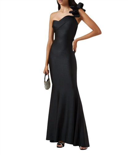 One Shoulder Fitted Long Dress