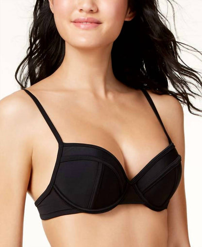Solid Push Up Bikini Swim Top
