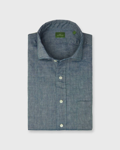 Men's Spread Collar Short Shirt