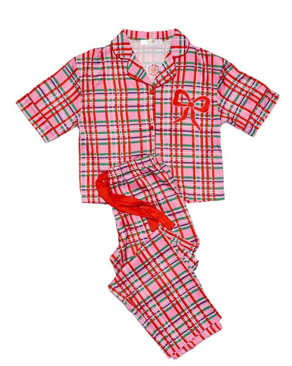 Sunshine Society - Silky Merry Magic Short Sleeve Pant Set - Rack Hunt