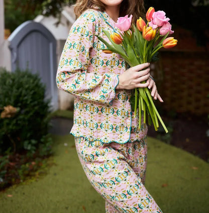 BROOKS AVENUE - Scalloped Pajama Set - Long - Rack Hunt