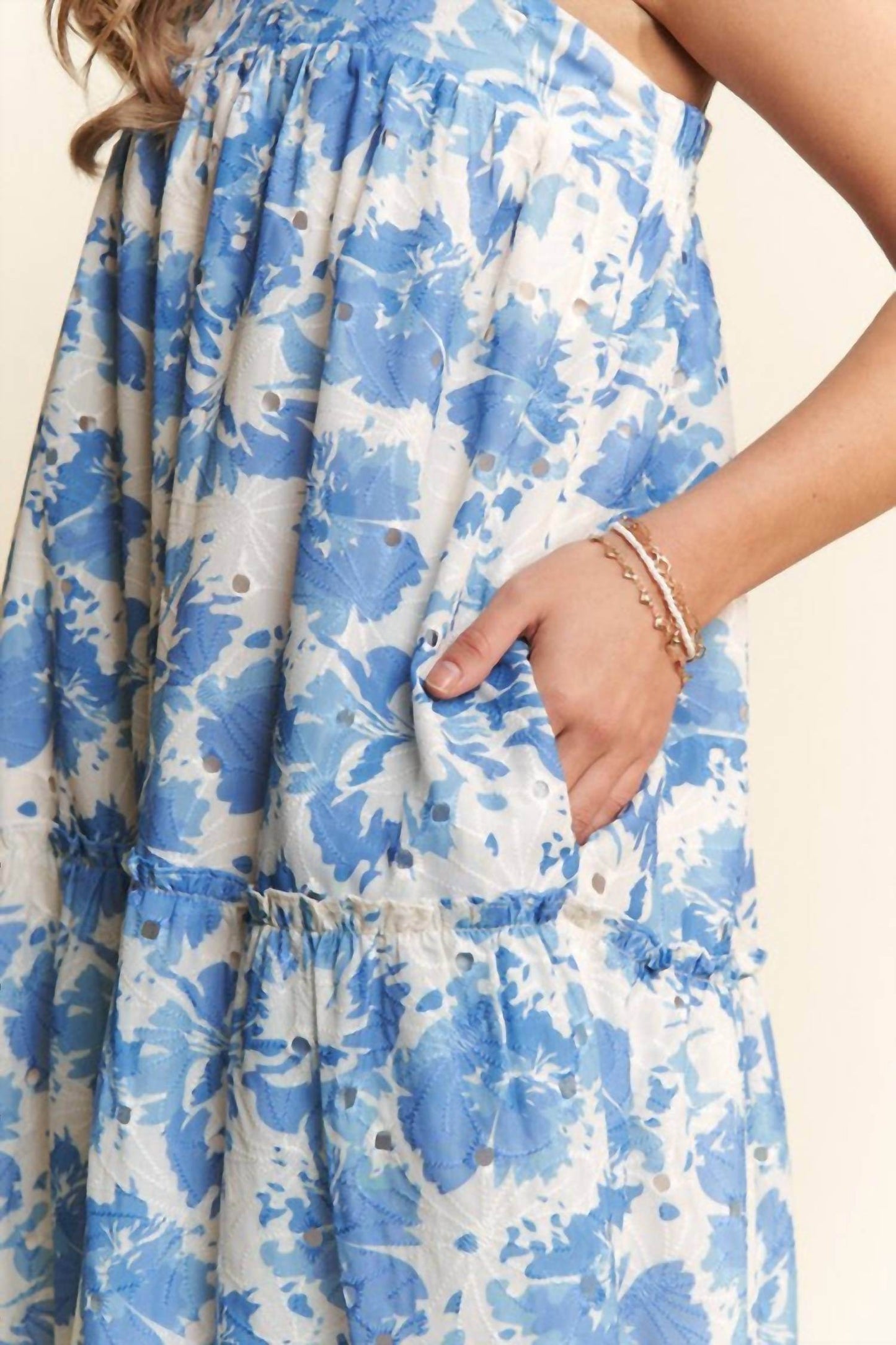 Jnna - Wisteria Eyelet Maxi Dress - Rack Hunt -